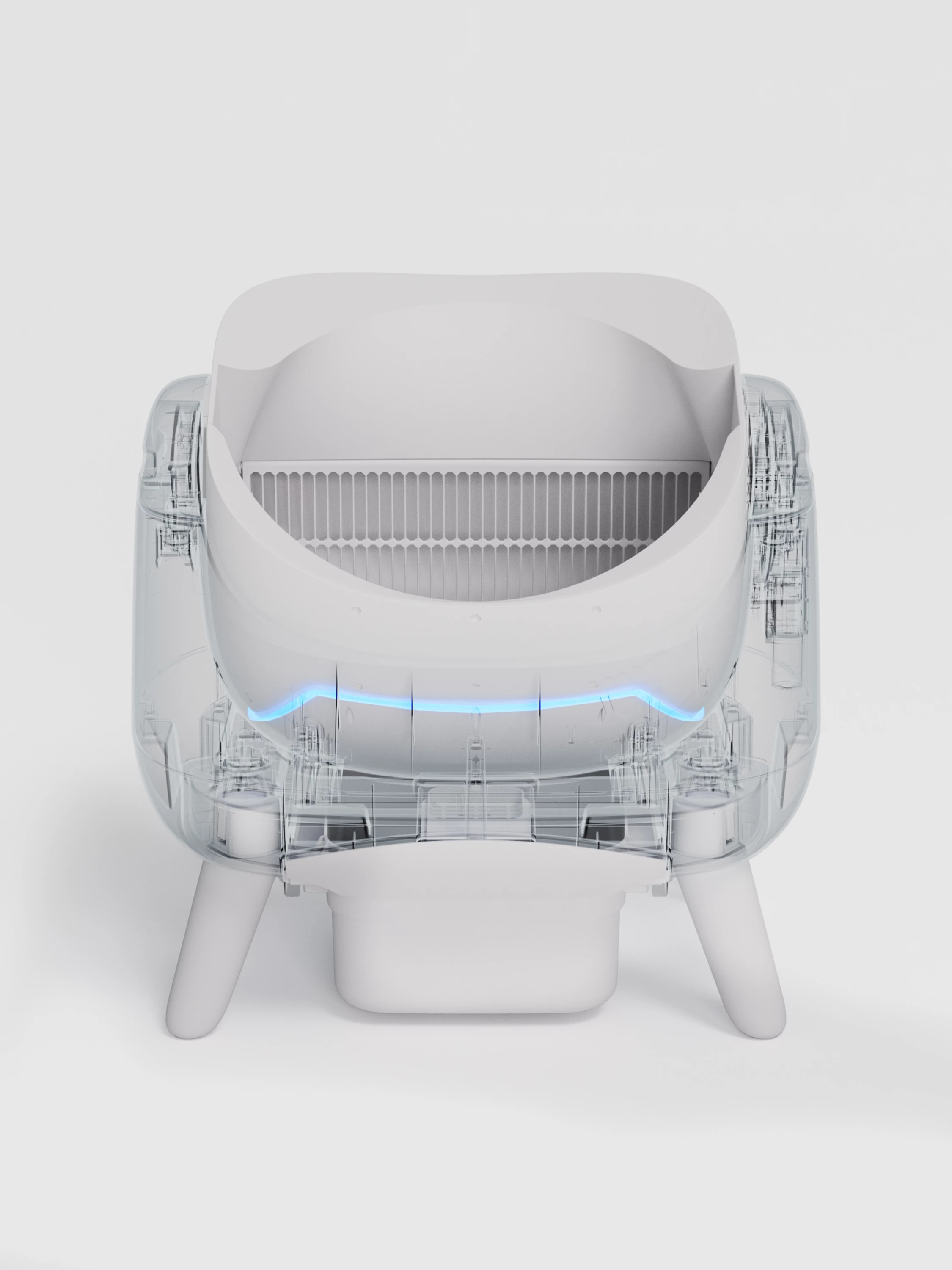 kuti inteligjente për rërë mace CATLINK Open X C08 Scooper, kontroll me aplikacion, Wi‑Fi 2.4/5 GHz, 12 L kontejner mbeturinash, e bardhë