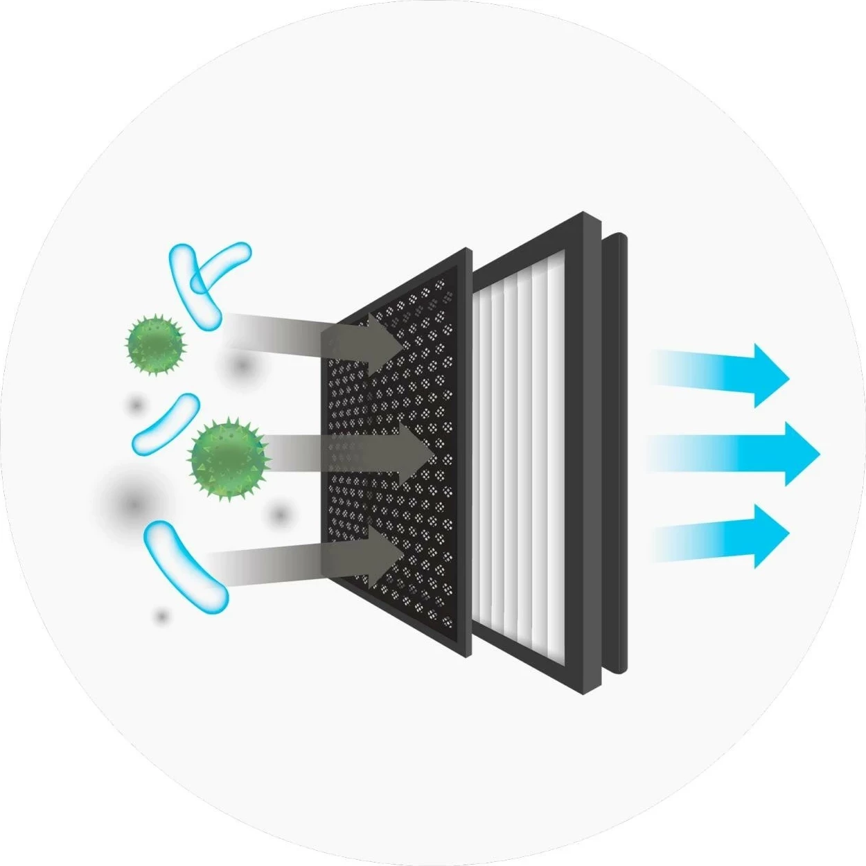 Pastrues ajri dhe lagështues Venta AW735, i zi