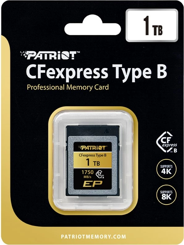 Kartë memorie Patriot Memory EP CFexpress Type B 1TB, 1750MB/s, e zezë