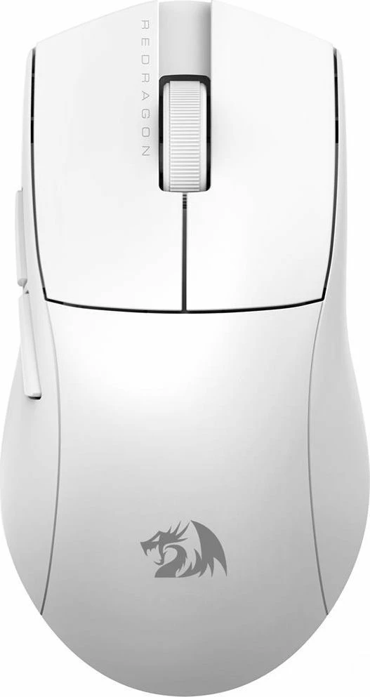 Maus gaming Redragon M916W Pro K1NG 26,000 DPI 4K (USB/2.4GHz/Bluetooth) 49 g, e bardhë