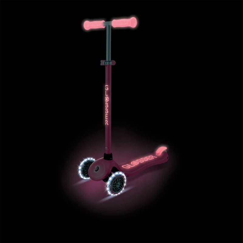 Trotinetë për fëmijë Globber PRIMO PLUS GLOW LIGHTS 443-110, rozë