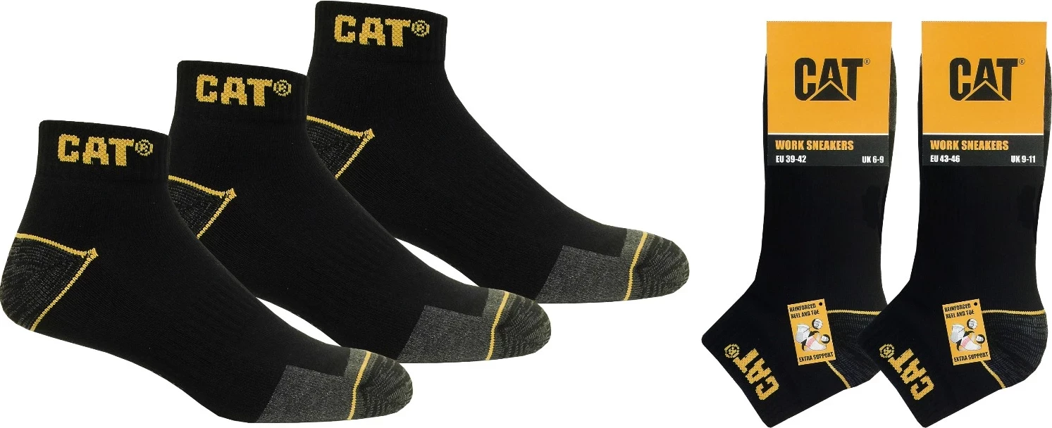 Çorape pune për meshkuj CAT ZCM0509, 43-46, 3 palë, të zeza