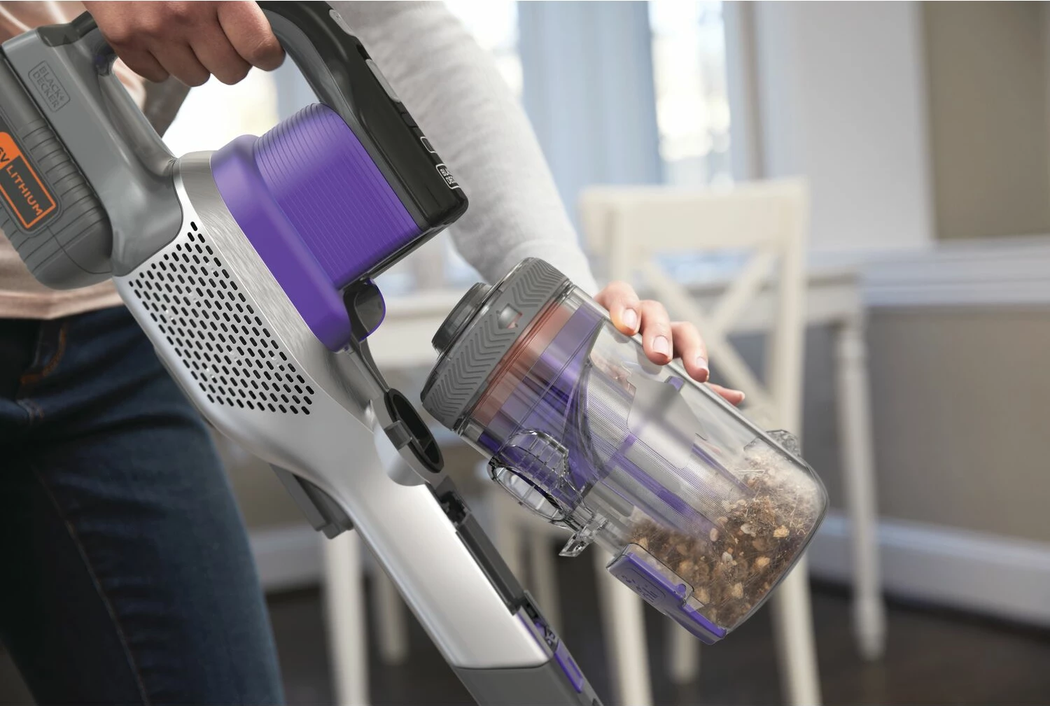 Fshesë me bateri Black+Decker BHFEV362DP 36V 2.0Ah 4-në-1 750 ml, e zezë