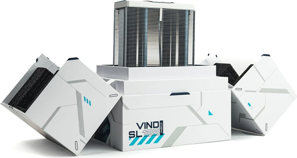 Sistem ftohës për procesor VALKYRIE VK-AIRSL125W, Air cooler, Zi