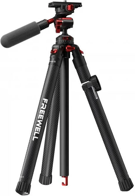 Tripod Freewell FW-T1 për kamera dhe telefona, karbon, i zi