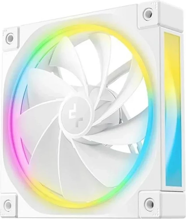 Ventilator për kasë kompjuteri DeepCool FL12R WH, 12 cm, RGB, Bardhë