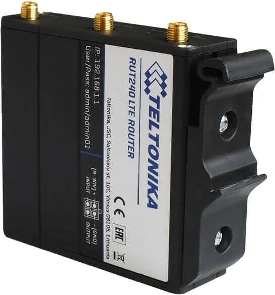 Kit për montim DIN Teltonika PR5MEC11, plastik, e zezë