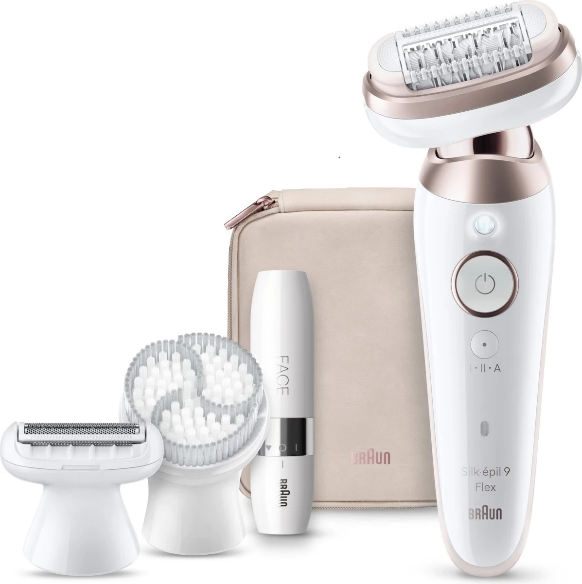Depilator Braun Silk-épil 9 Flex 9-360 3D, i bardhë-rozë