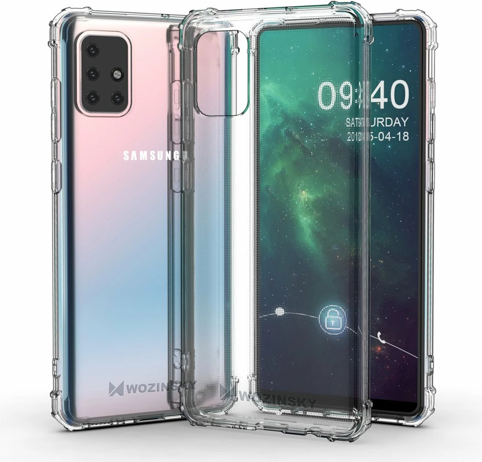 Mbështjellës Wozinsky Anti Shock për Samsung Galaxy A72, transparent