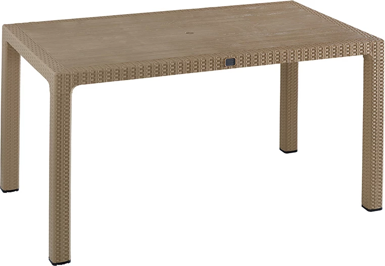 Tavolinë me karrige Explore-Confident set 7 copë PP kapuçino 150x90x73.5cm