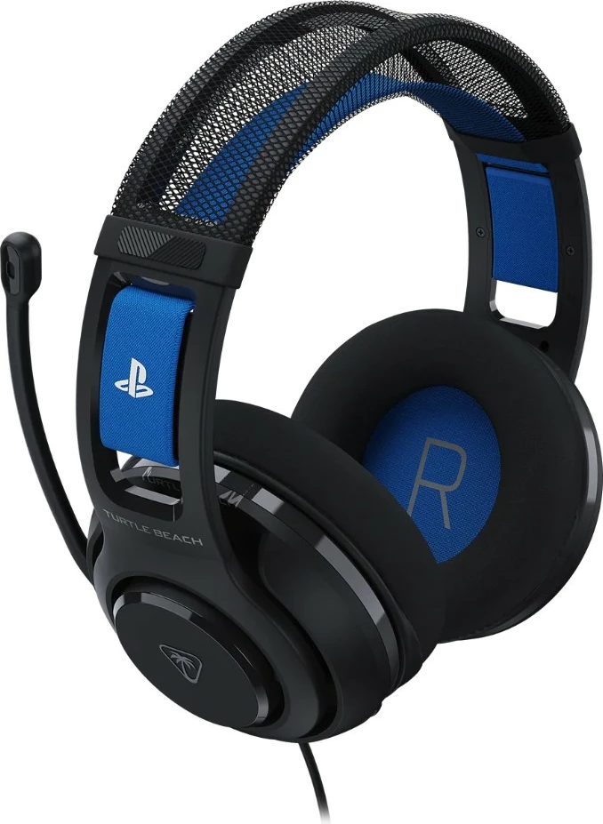 Kufje gaming Turtle Beach Atlas 200 PS, me kabllo 3.5 mm, 50 mm, mikrofon flip-to-mute, të zeza