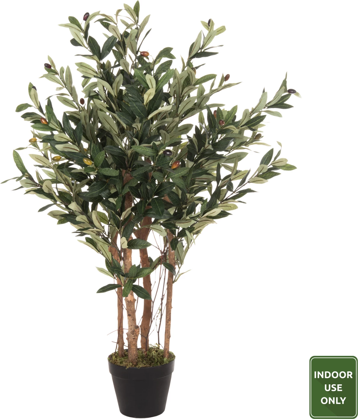 Bimë sintetike dekorative, pema e ullirit në vazo, FH4007, 96H cm