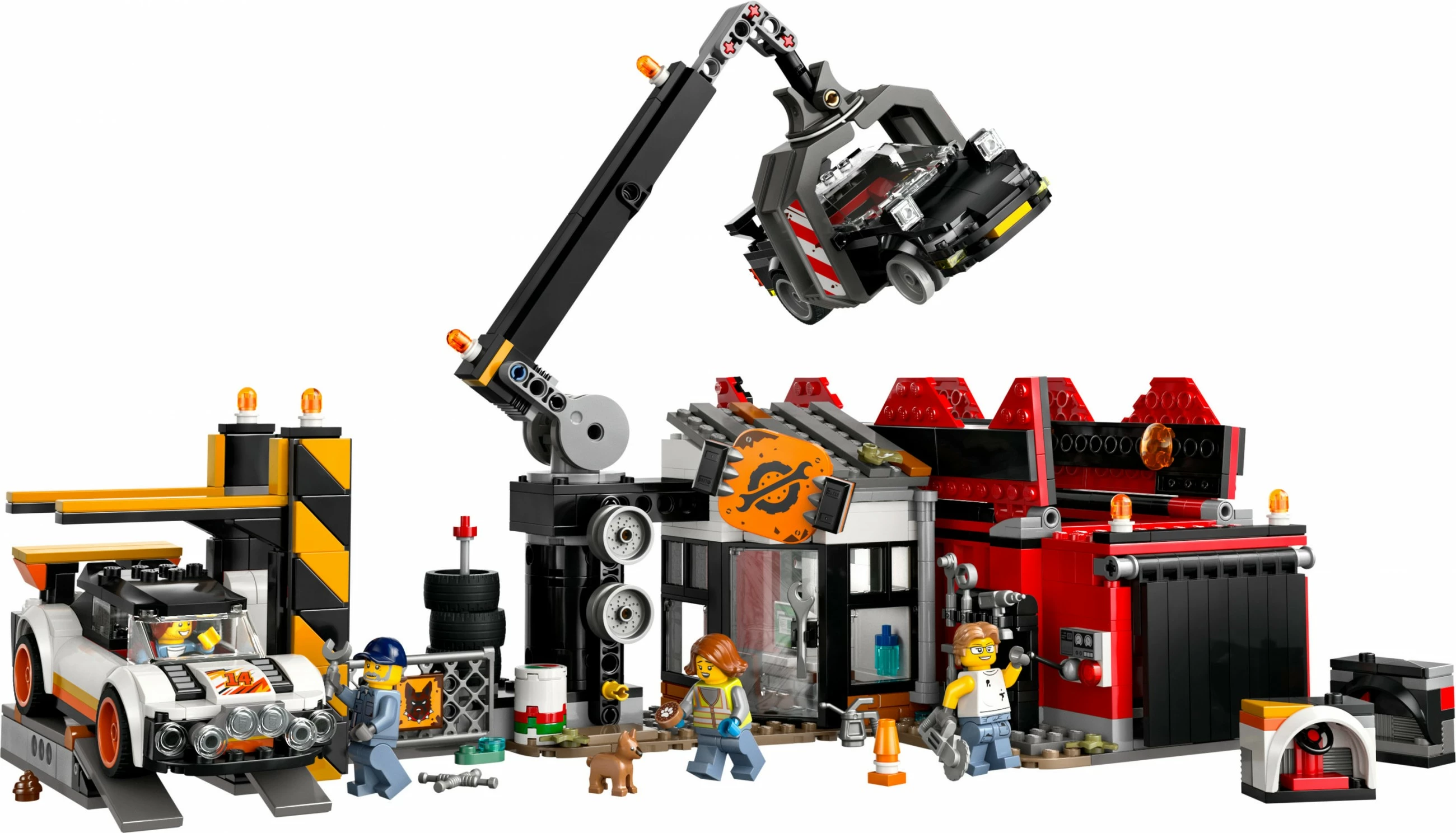 Set ndërtimi LEGO City 60472, Schrottplatz me makina, 871 pjesë, shumëngjyrësh