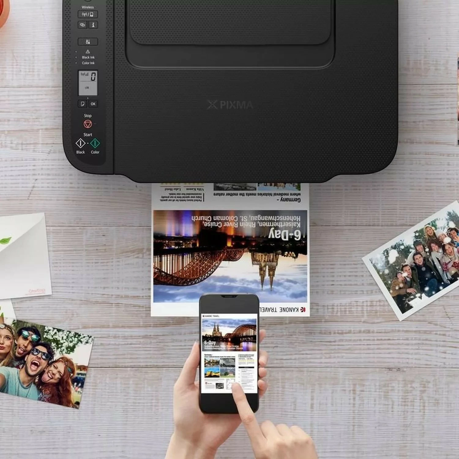 Printer Canon Inkjet PIXMA TS3550i, Wi-Fi, e zezë