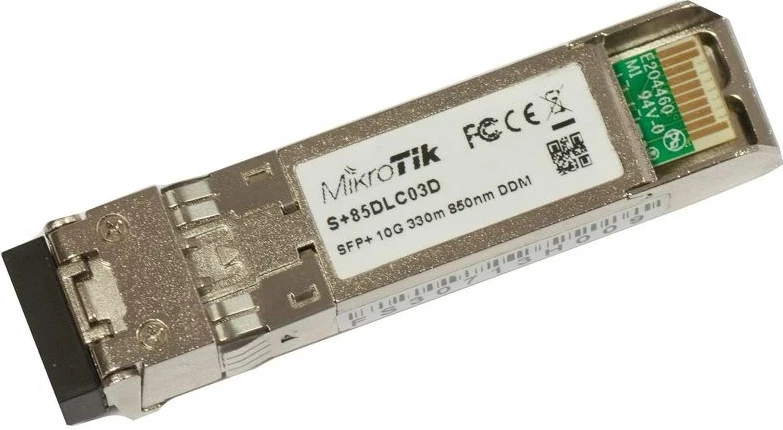 Modul transceiver MikroTik S+85DLC03D, Fiber optik, 10000 Mbit/s, SFP+, 850 nm