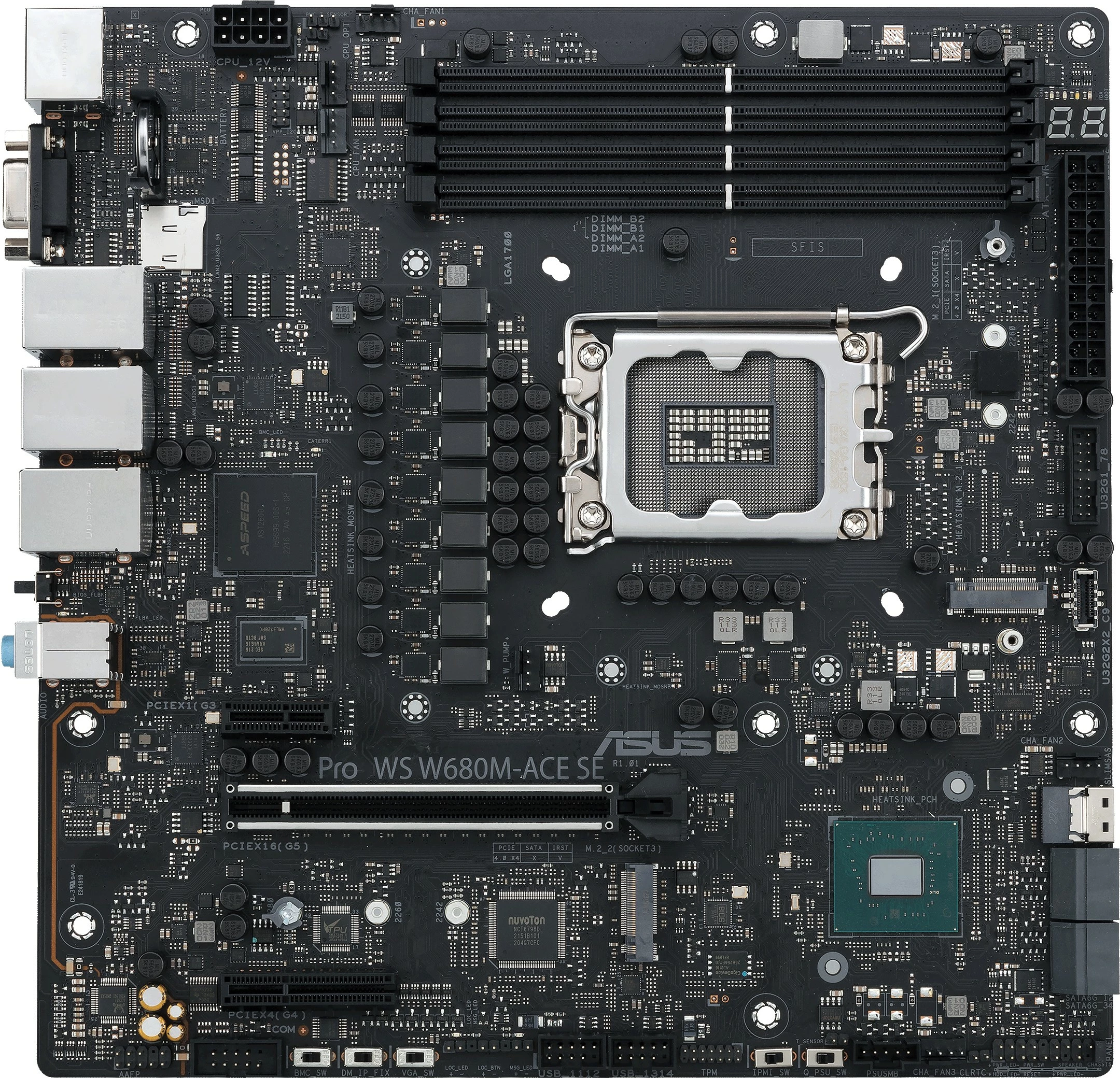 Pllakë amë ASUS PRO WS W680M-ACE SE, Intel, LGA 1700, DDR5-SDRAM, 192 GB