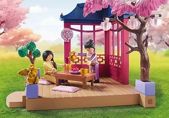 Set lodrash Playmobil My Life 71762 Asian Garden me panda, 111 pjesë
