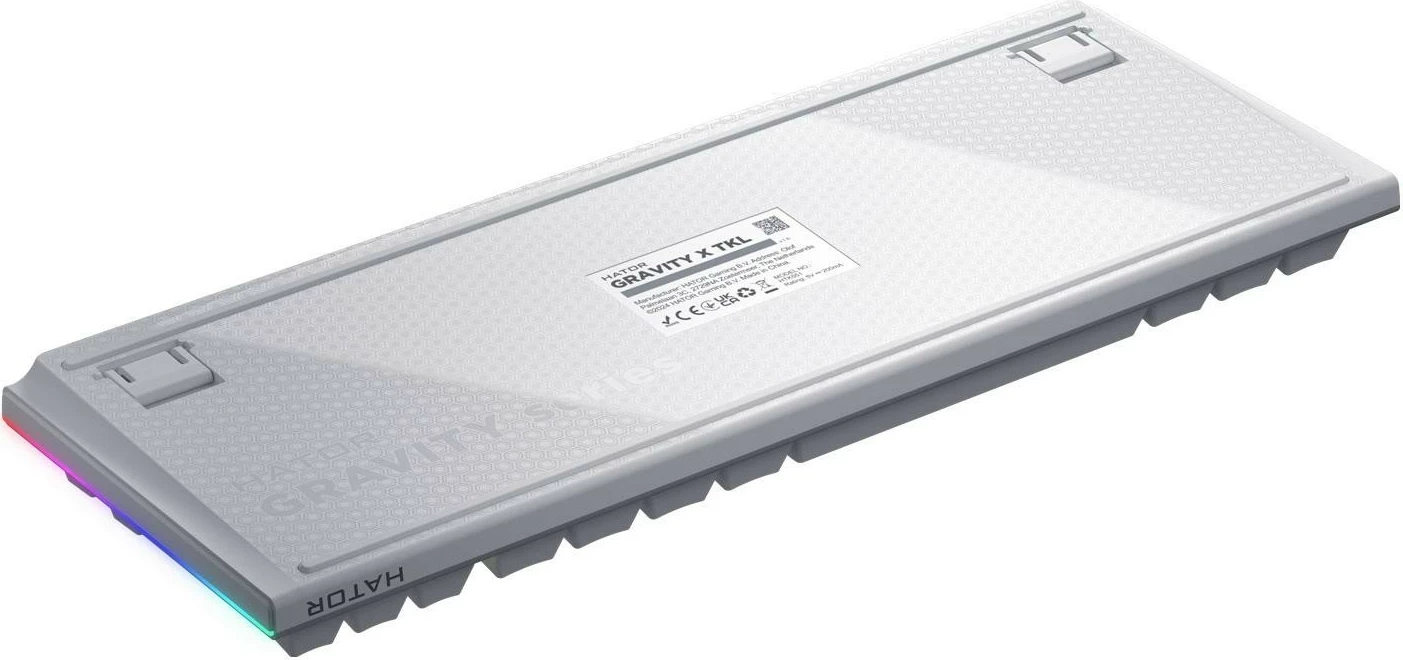 Tastierë mekanike Hator Gravity X TKL, RGB, HATOR Aurum Orange Linear, anglisht, e bardhë