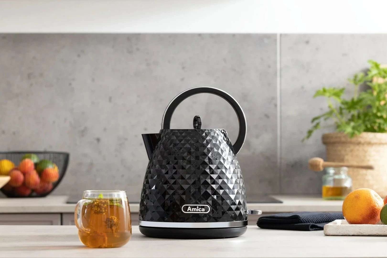 Çajnik elektrik Amica KF 3030, 1.7 L, 2200 W, Zi