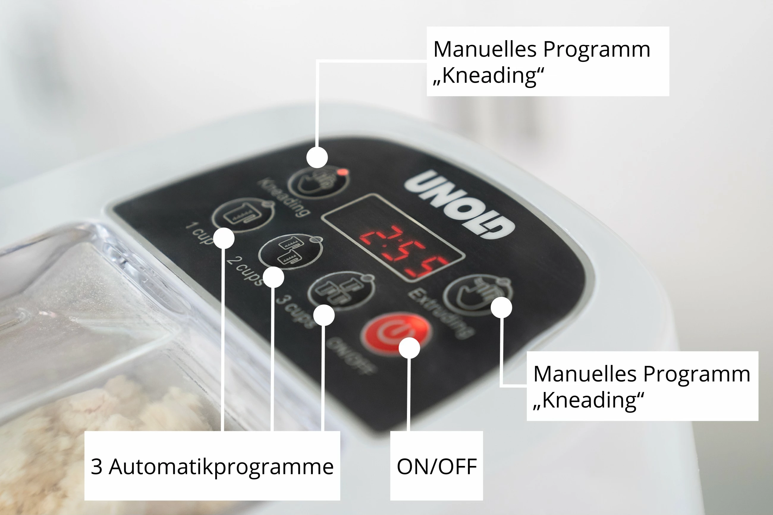 Makine për makarona elektrike UNOLD Nora 68820, ABS, 500g, e bardhë