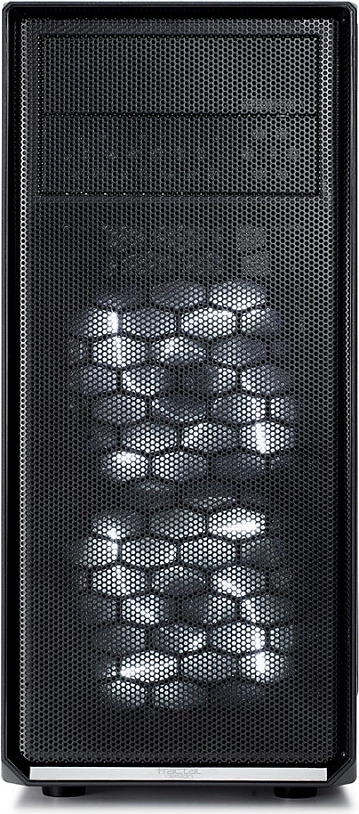 Kasë Fractal Design Focus G Midi Tower, ATX, micro ATX, ITX, e zezë, me dritare anësore dhe LED të bardhë