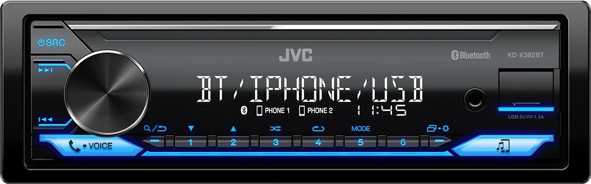 Radio veture JVC KDX-382BT, Bluetooth, USB, i zi
