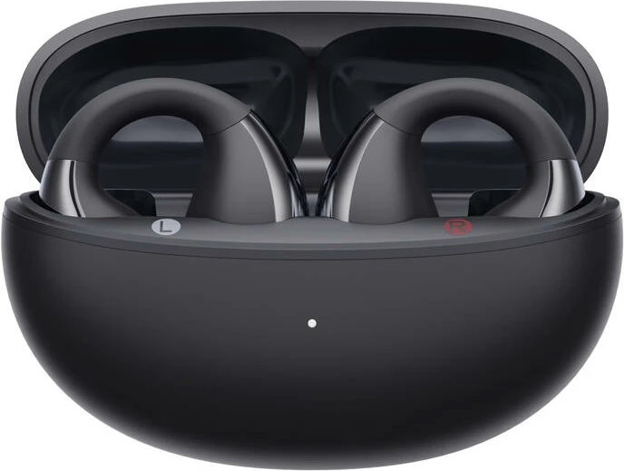 Kufje QCY Crossky Clip C30, wireless, Bluetooth 5.4, të zeza, me kuti karikimi