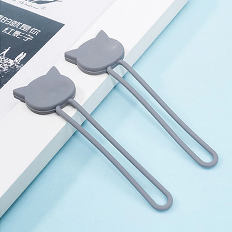 Mbështjellës kabllosh Hurtel prej silikoni, gri