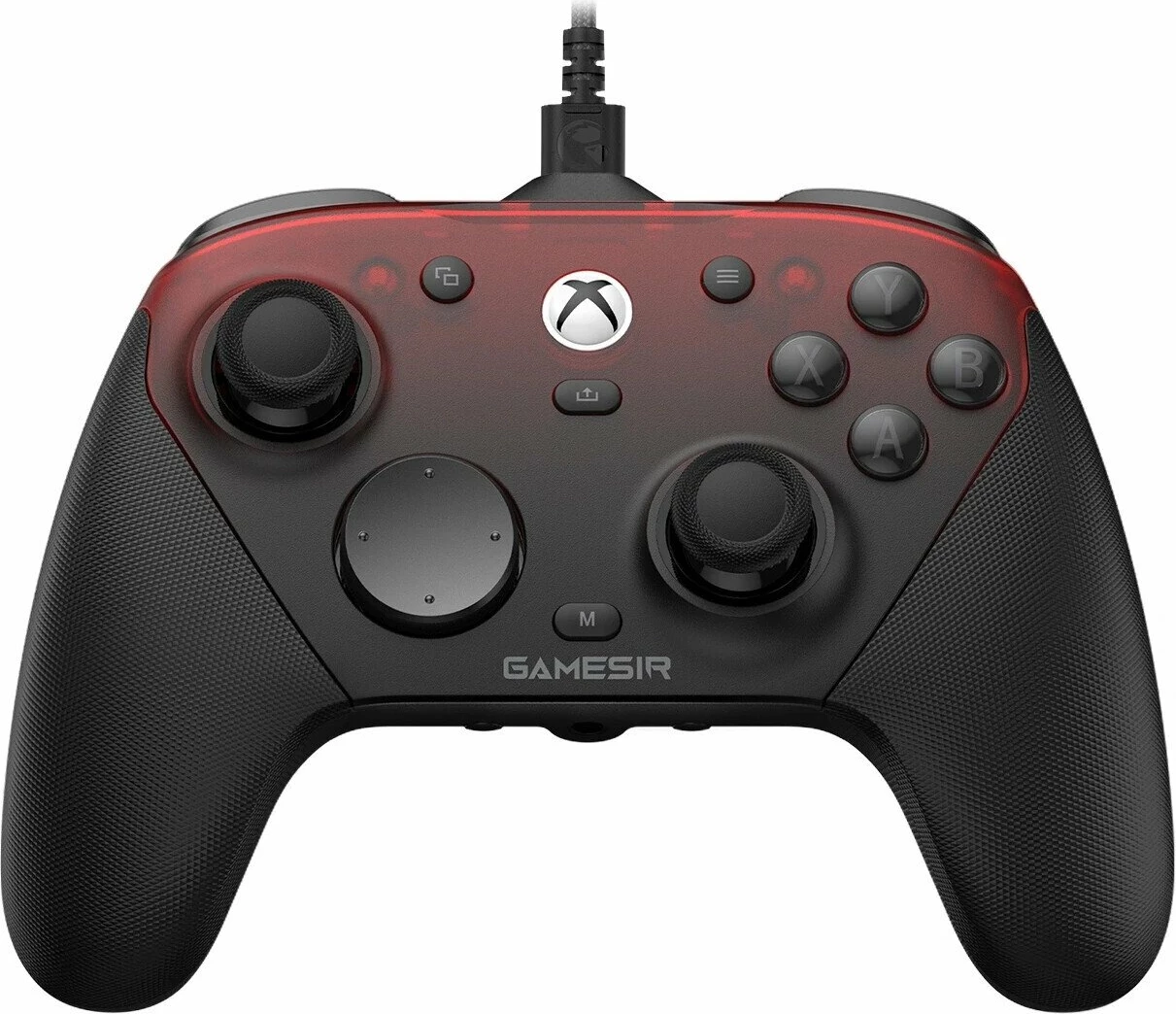 Kontroller loje GameSir G7 Pro Shadow Ember (HRG22996), tri-mode USB/2.4GHz/Bluetooth, për Xbox/PC/Android/iOS/Switch, zi/kuqe