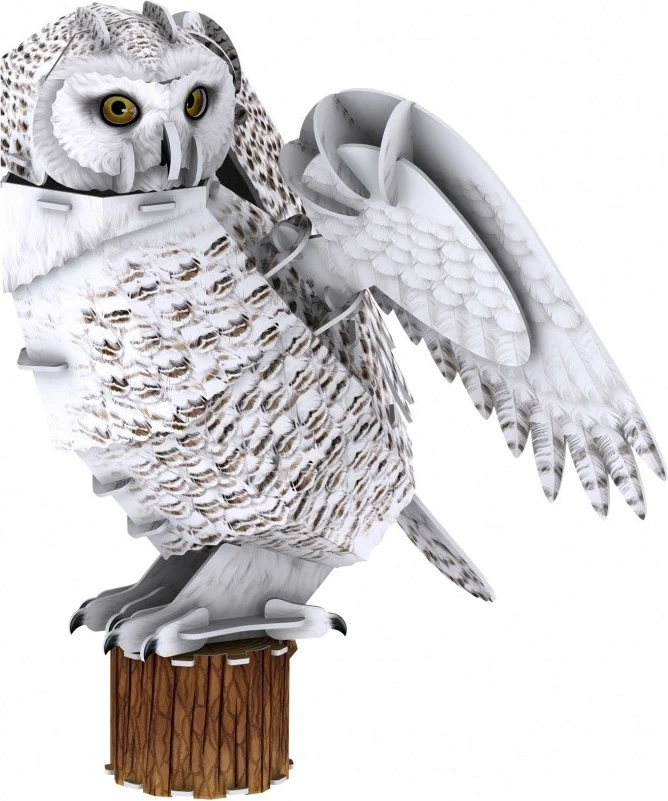 Puzzle 3D Cubic Fun National Geographic Snowy Owl, 62 pjesë