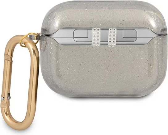 Mbështjellës Guess GUAPUCG4GK për AirPods Pro, Glitter, i zi