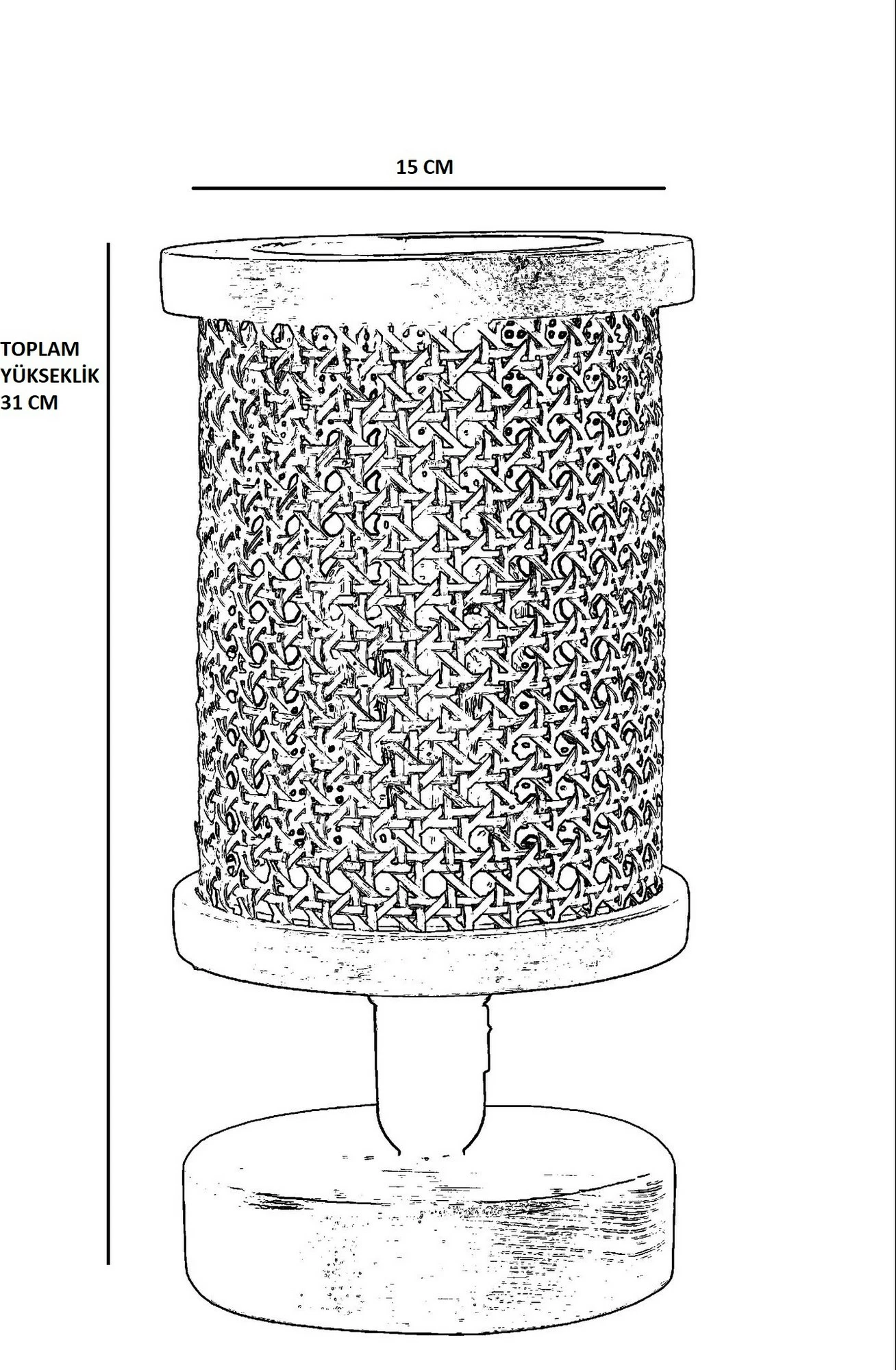 Set llambë tavani & llambë tavoline Opviq, 8871-3, ngjyrë bezhë dhe arre