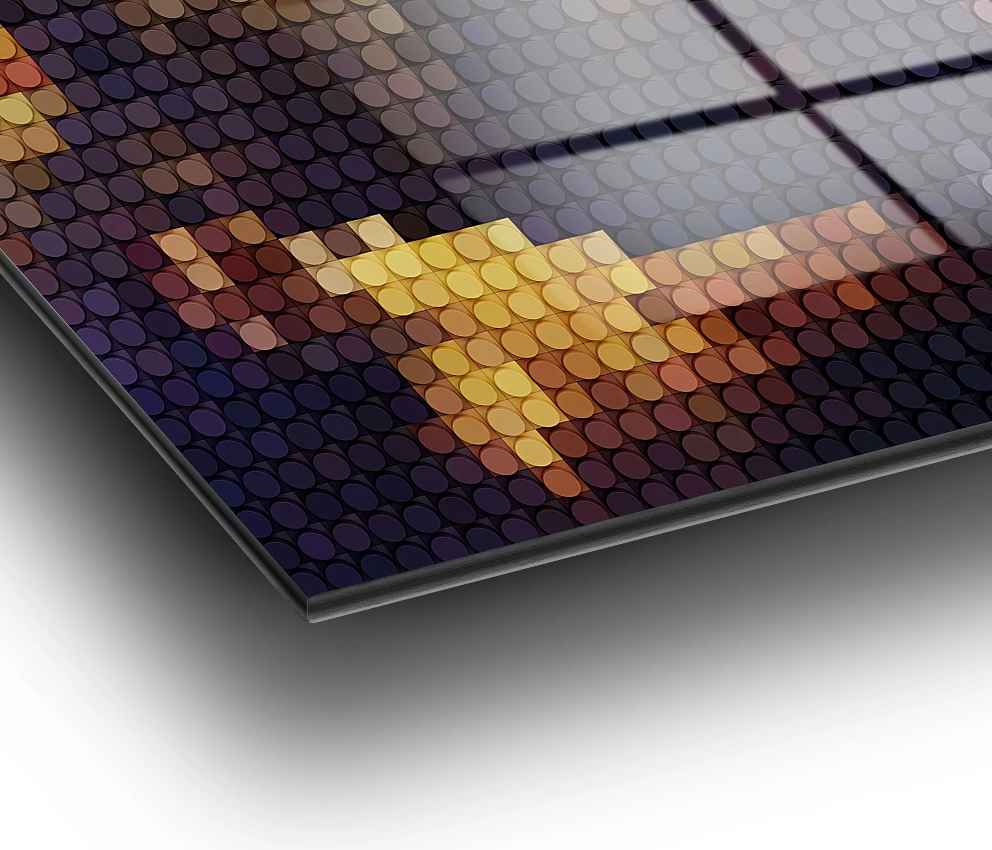 Pikturë dekorative prej xhami të temperuar, shumëngjyrëshe, Wallity UV-137, 70x100cm