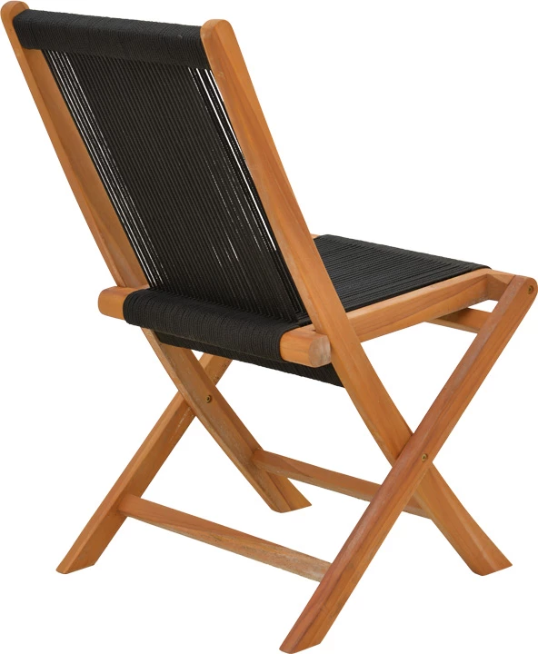 Tavolinë me karrige për terasë Banou-Colen, dru tik natyral, 7 copë, 150x75cm