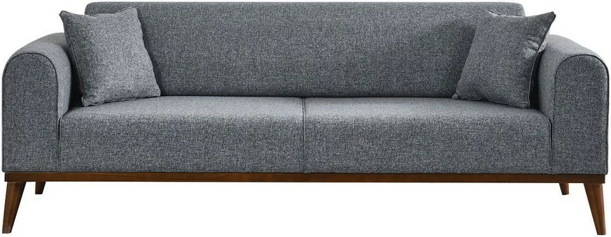Divan-krevat treshe, ngjyrë gri e çelët, Cofi 3 Seater