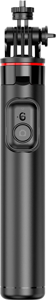 Selfie stick Hurtel WC13YDS tripod teleskopik 1.3m me dy llampa dhe mbajtëse telefoni, zi