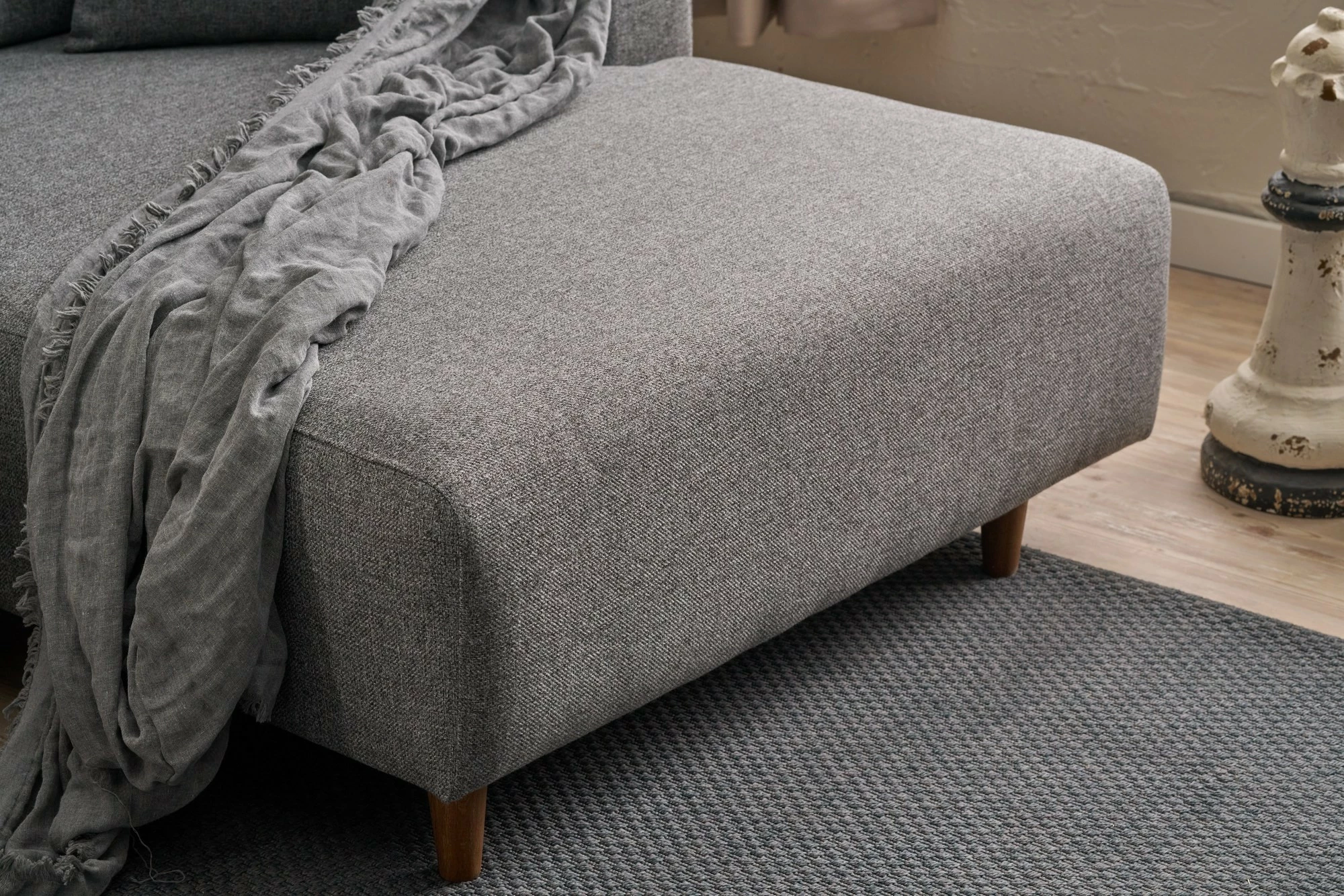 Kënd-sofë krevati Atelier del Sofa, kënd djathtas, ngjyrë gri