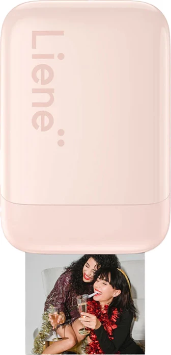 Printer foto portativ Liene Pearl KW001 2x3\" Zink, Bluetooth 5.0, USB-C, set me 50 fletë, rozë