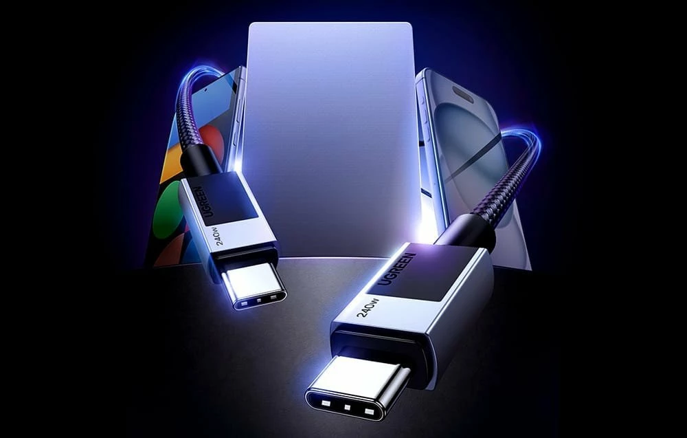Kabllo USB-C në USB-C Ugreen LP513 (UGR5580) 2 m PD 3.1 240W, e zezë