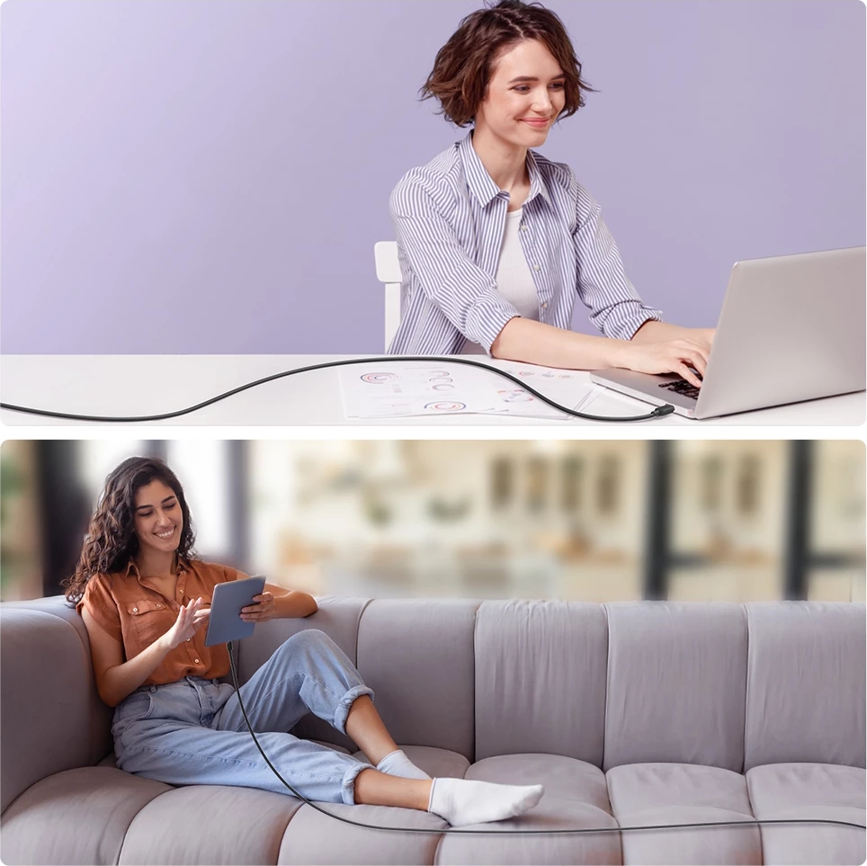 Kabllo Joyroom Multi-Color Series A14, Lightning në USB-A, 1.2m, 2.4A, e zezë