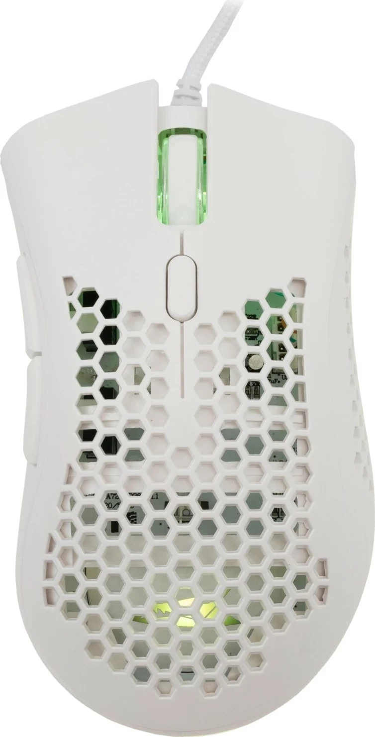 Maus Baracuda Coral BGM-031, RGB, 12800 DPI, i bardhë