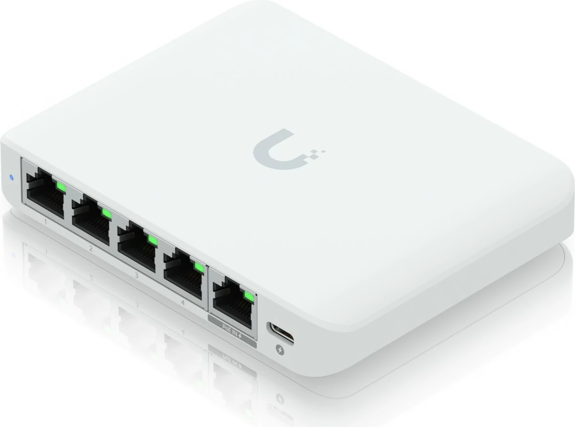 Switch Ubiquiti UniFi Flex Mini 2.5G, Managed, 5 porte, PoE, Desktop