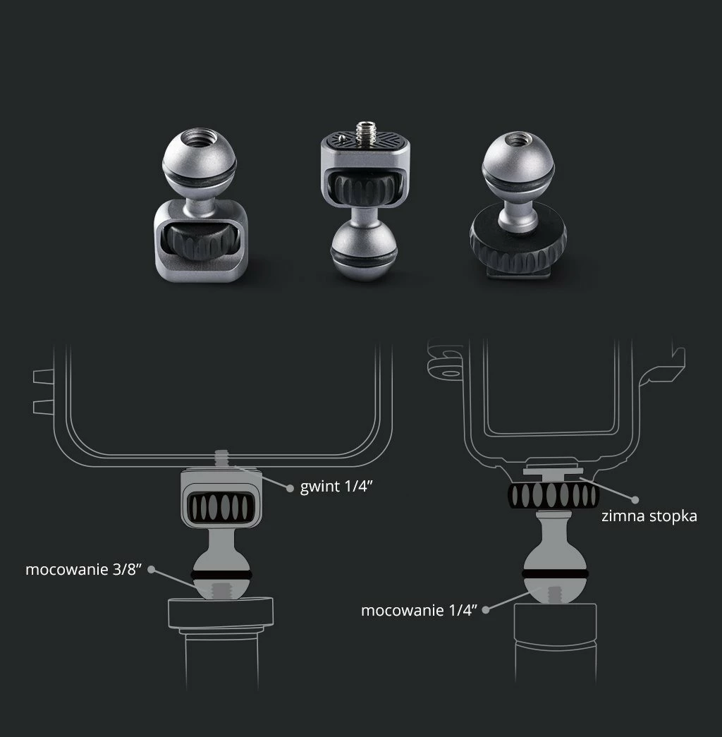 Krah magjik PGYTECH Ronin P-CG-009 për kamera/gimbal, alumini