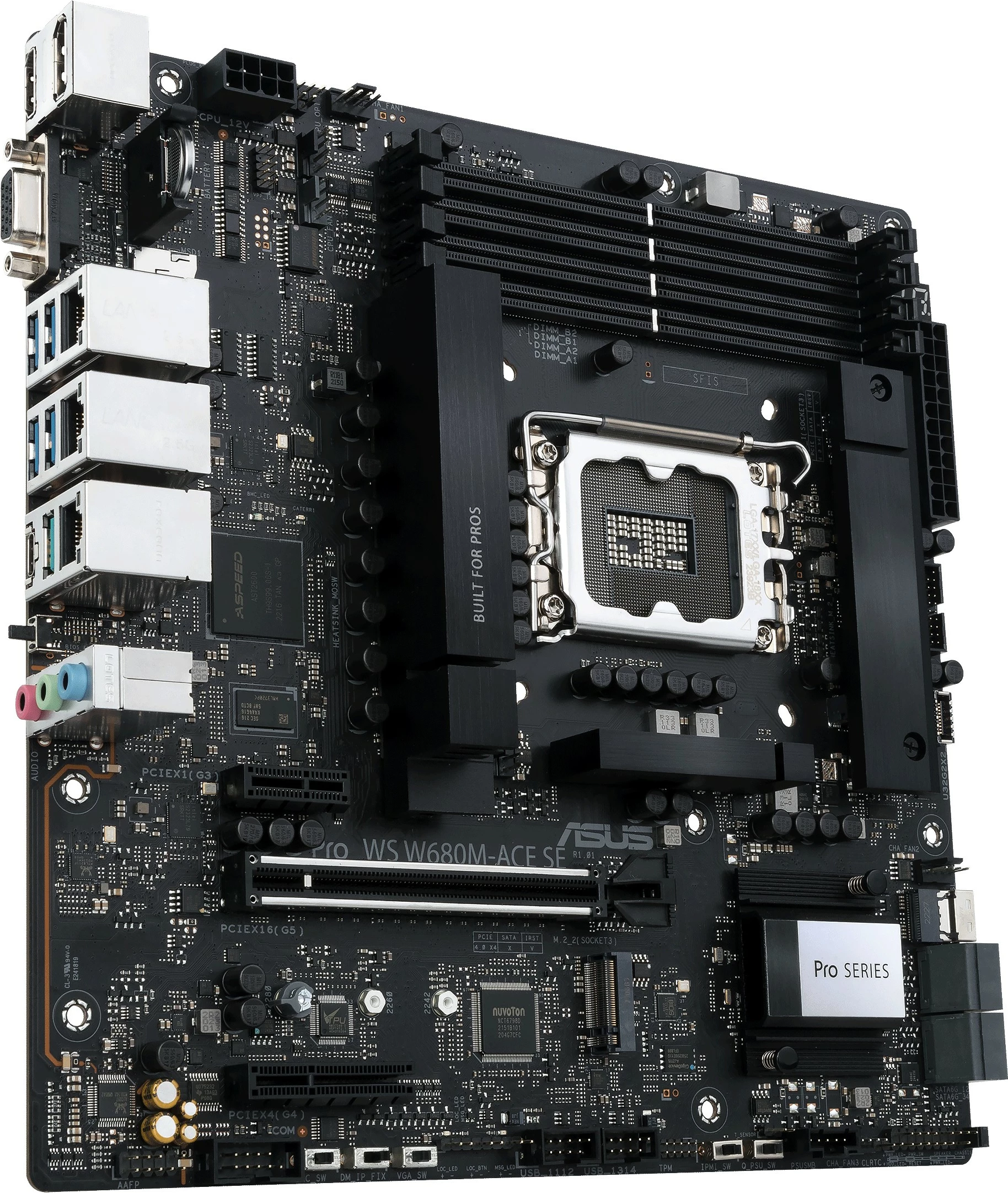 Pllakë amë ASUS PRO WS W680M-ACE SE, Intel, LGA 1700, DDR5-SDRAM, 192 GB