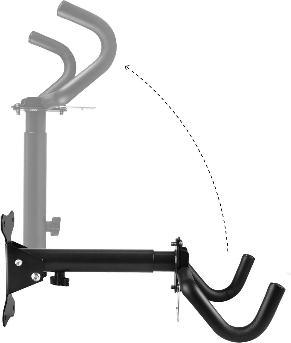 Mbajtës muri për biçikletë Maclean MC-484, çelik, i zi, max 30kg