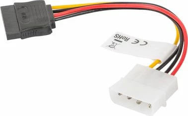 Kabllo rryme Molex në SATA Lanberg CA-HDSA-10CU-0015, 0.15 m, multicolor