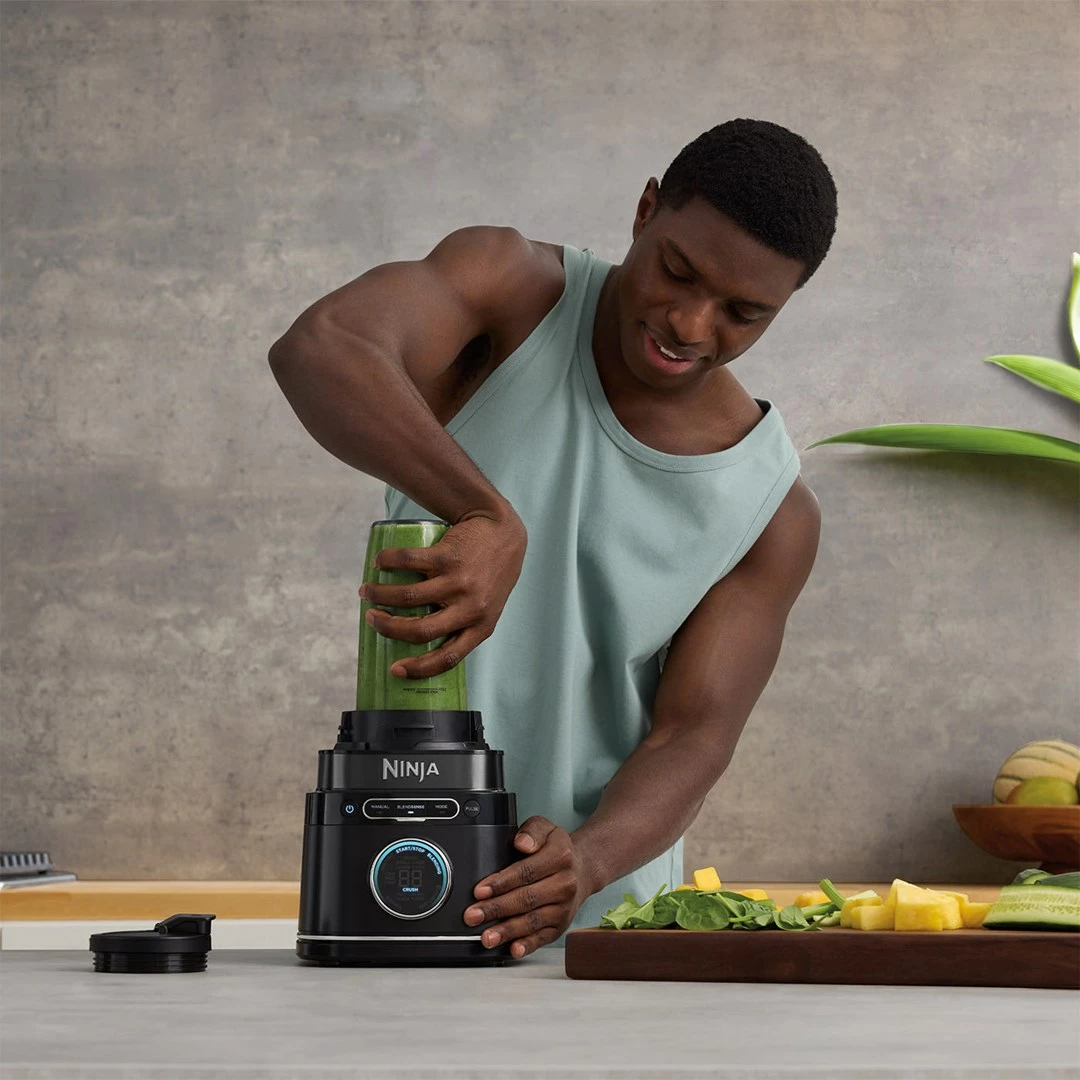 Blender tavoline Ninja TB301EU, 1200 W, 2.1 L, i zi, me dy gota
