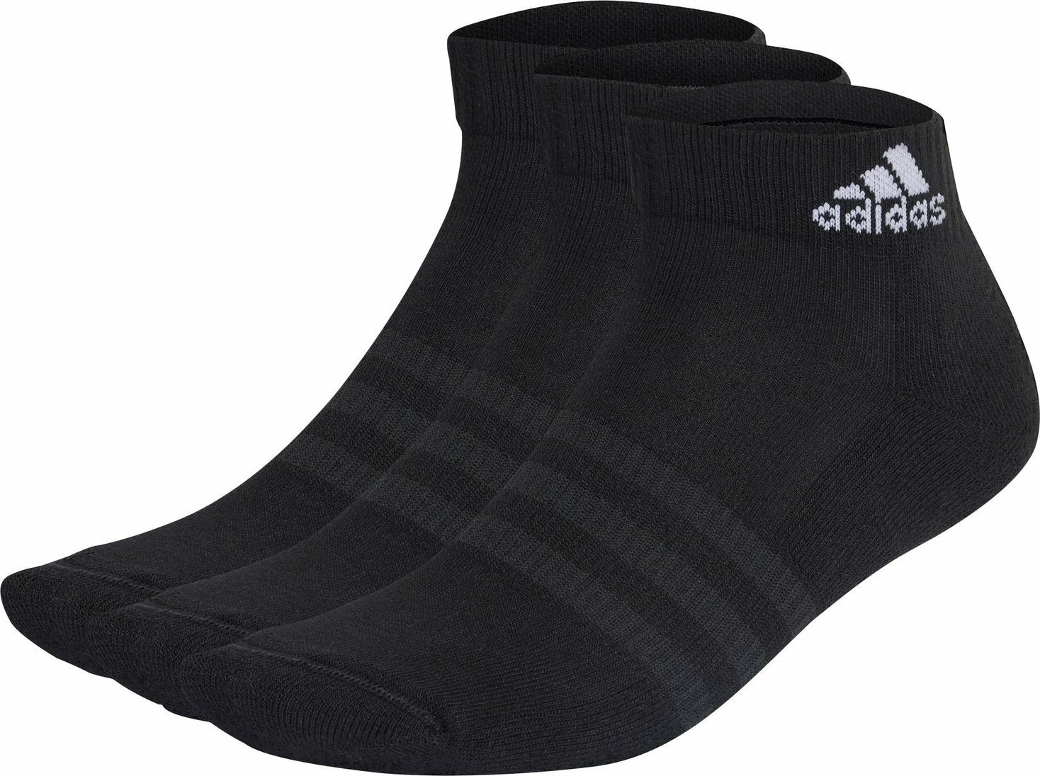 Çorape Adidas IC1277 kyç të ulëta 40-42, të zeza, 3-palëshe