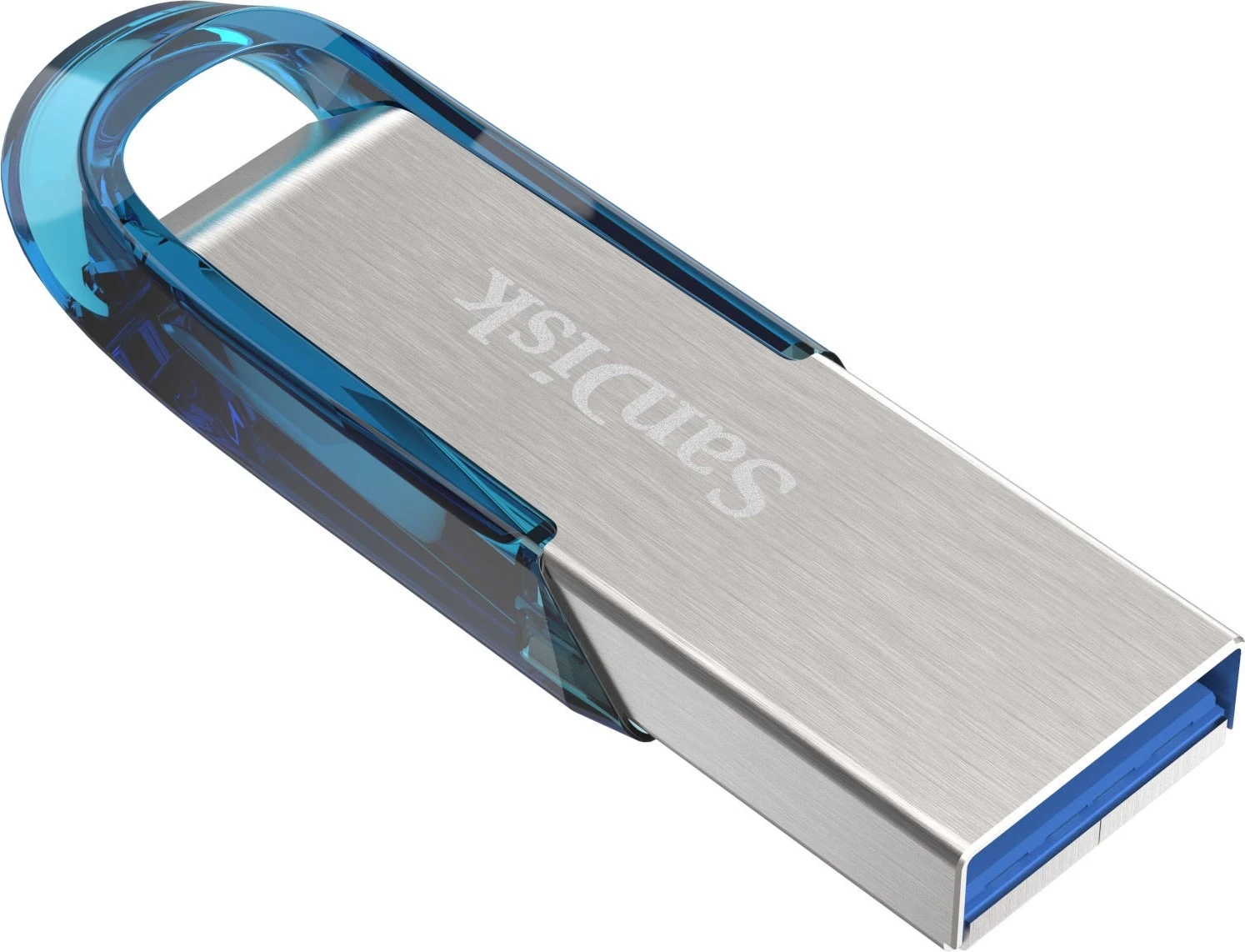 USB SanDisk Ultra Flair, USB 3.0, 150 MB/s, 32GB, argjend/e kaltër