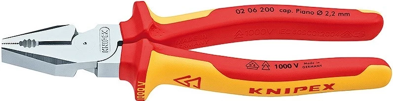 Kllapë elektrike KNIPEX 02 06 200, e kuqe